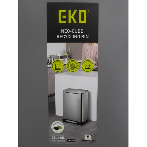 3199 - Eko Matt Grey Recycling Bin (293-185) * This lot is subject to VAT