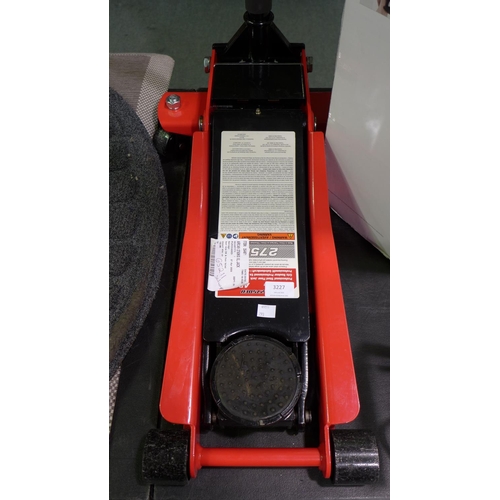 3227 - Arcan 2750kg XL Jack (model:- XL2750EU), original RRP £132.99 + VAT (293-353) * This lot is subject ... 