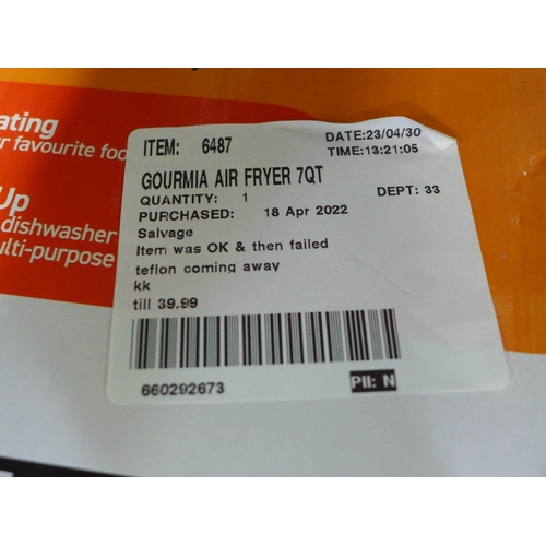 3313 - Gourmia Air Fryer (7QT)     (293-196) * This lot is subject to VAT