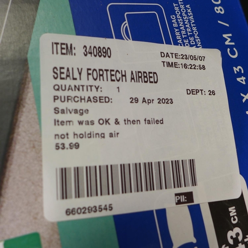 3315 - Sealy Fortech Airbed With Built-In Pump (293-264) * This lot is subject to VAT