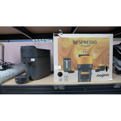 3335 - Magimix Vertuo Pop Nespresso Coffee Machine       (293-107) * This lot is subject to VAT