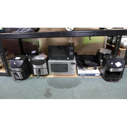 3341 - Scrap Lot - inc; Gourmia Air Fryers, Panasonic microwaves, Hush toilet seat & Tefal Induction Hob et... 