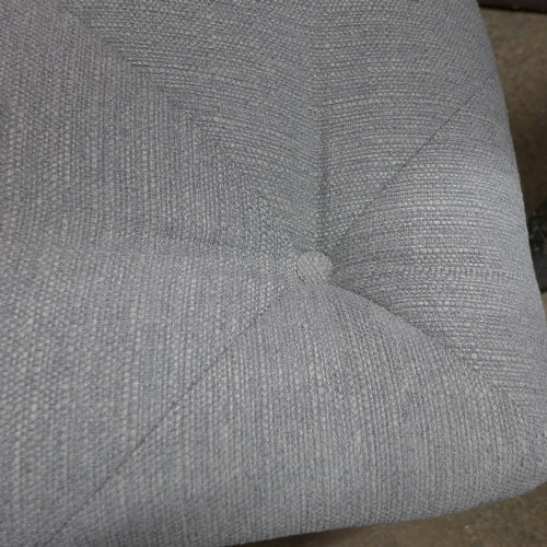 1426 - A grey upholstered buttoned footstool