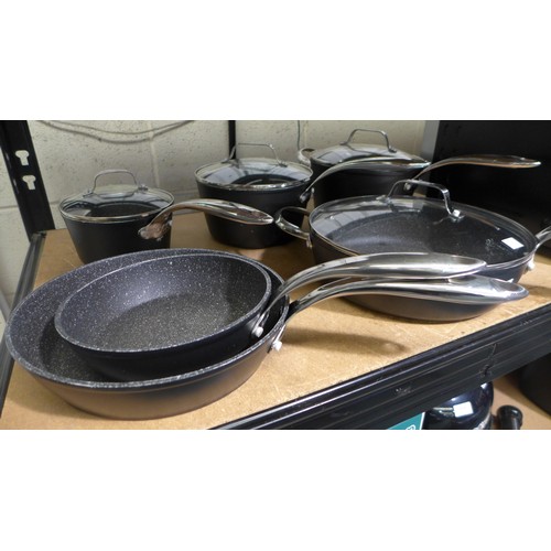 3155 - The Rock Cookware Set (Matt Black), original RRP £108.99 + VAT (293-62) * This lot is subject to VAT