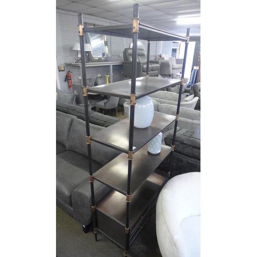 1474 - A large industrial style shelf unit