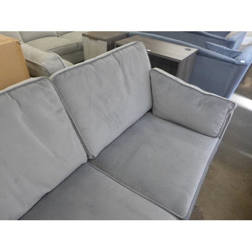 1482 - A Barker and Stonehouse grey velvet upholstered three seater sofa