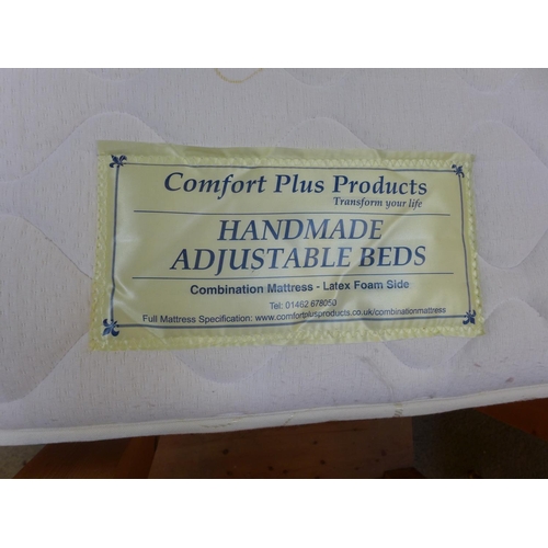 1605 - A 'Comfort Plus Products' single adjustable bed (mattress has been used)