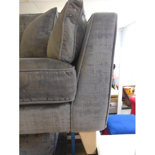 1606 - A pair of Barker And Stonehouse magnesium three and four seater sofas, both used