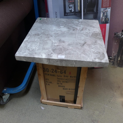 1521 - A Turin grey marble coffe table