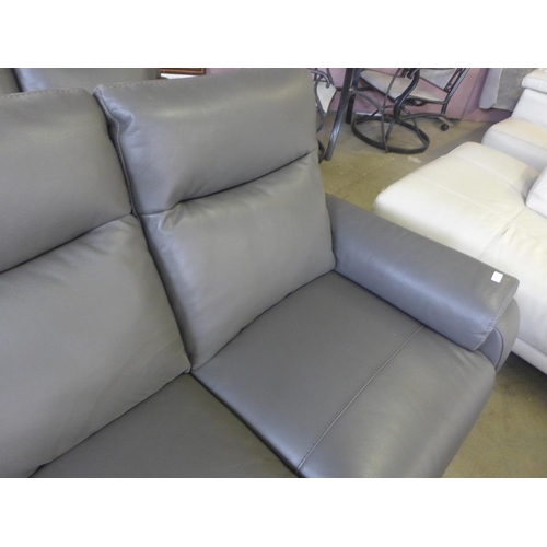 1556 - Barrett 3 Seat Leather Power Reclining Sofa, Original RRP £1333.33 + vat  (4167-9)   * This lot is s... 