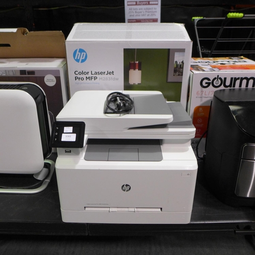 3999 - HPColour Laserjet Pro Printer (model:- M283FDW), original RRP £344.99 + VAT (292-165) * This lot is ... 