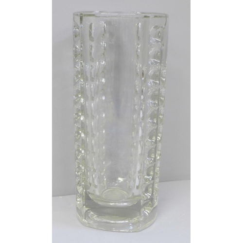 615 - A vase by Rudolf Jurnikl for Rudolfora Hut Dubi Glassworks, 1962, 20cm