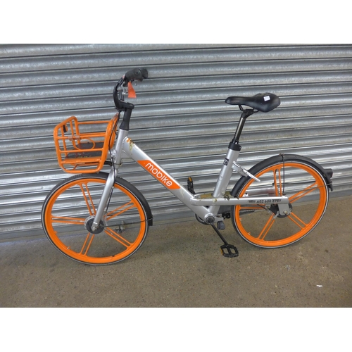 2178 - Mobike aluminium ex-hire minimal service bike - Police repossession