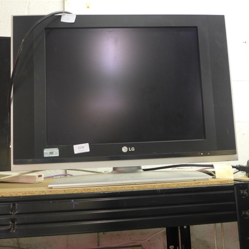 2132 - LG 20” television - no remote