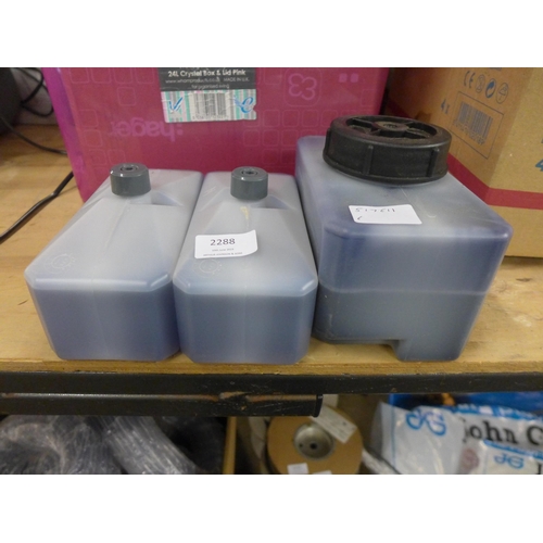 2244 - Three bottles of Domino IR-223BK printing ink