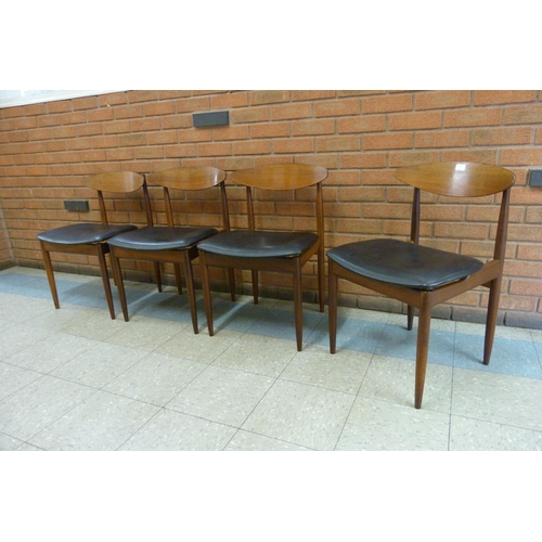 36 - A set of four G-Plan Danish Design teak dining chairs, designed by Ib Kofod Larsen