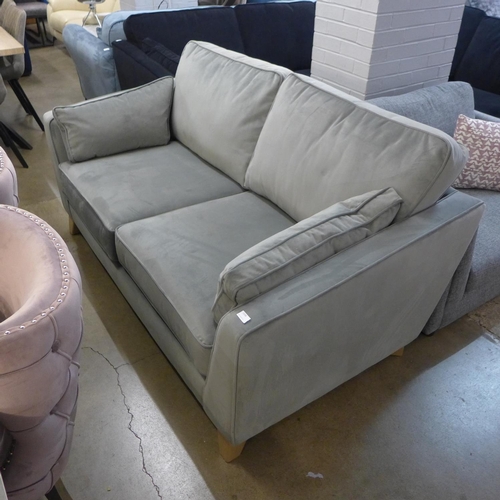 1339 - A Barker And Stonehouse fossil grey velvet three seater sofa