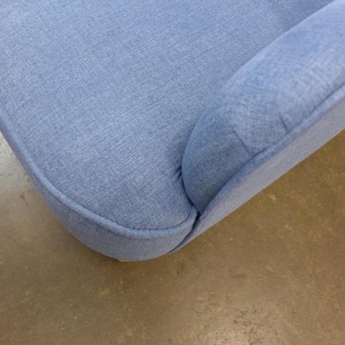 1381 - An azure blue upholstered nursing chair