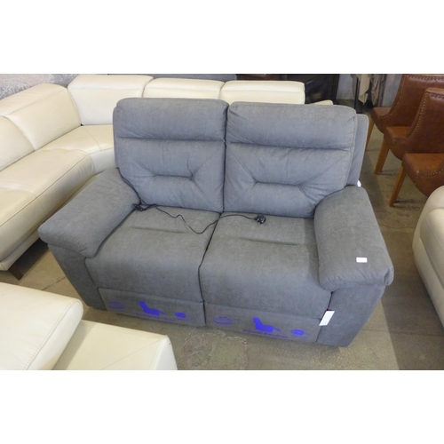 1554 - Justin Grey 2 Seater Power Recliner, Original RRP £916.66 + vat  (4167-19)   * This lot is subject t... 