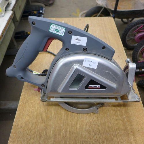 2015 - Rockworth 240v, 1650w hand circular mitre saw ARPC1650 & various blades - W