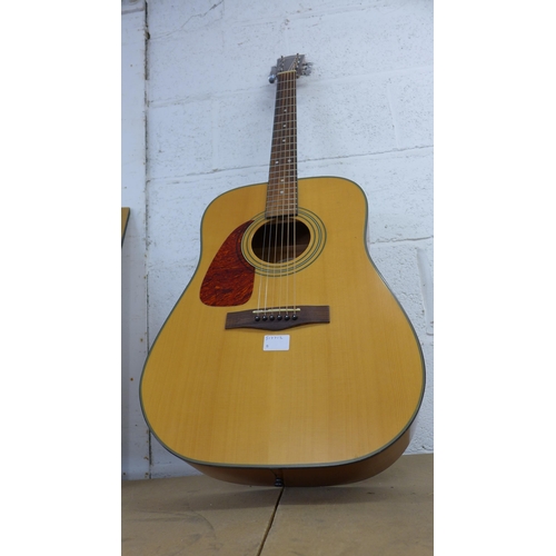 2060 - Fender left-handed acoustic guitar, serial no. 01109565