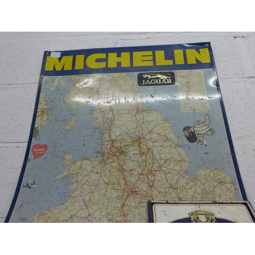 2061 - Michelin metal car sign & Rothmans Kingsize sign