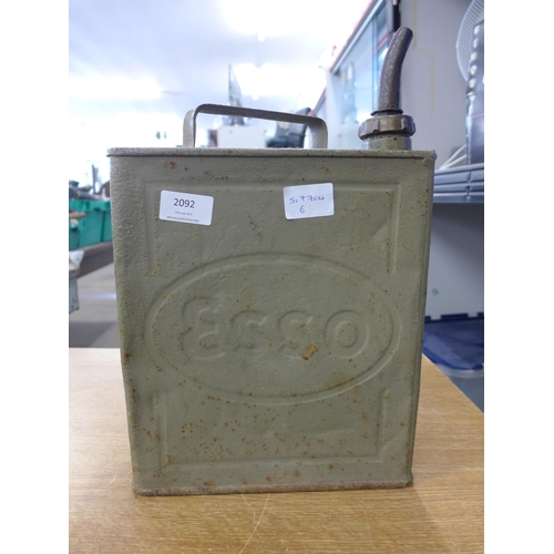 2092 - Vintage Esso petrol can