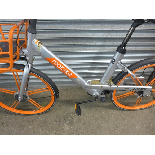 2178 - Mobike aluminium ex-hire minimal service bike - Police repossession