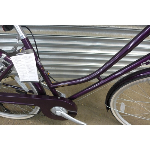 2186 - Dawes Cambridge Heritage women's bike with basket and stand