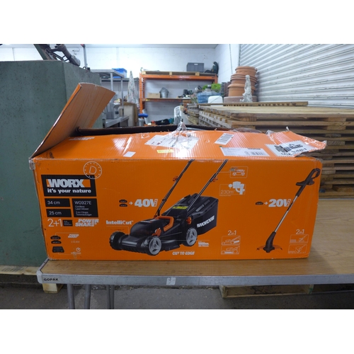 2220 - Worx cordless lawnmower - no battery or charger