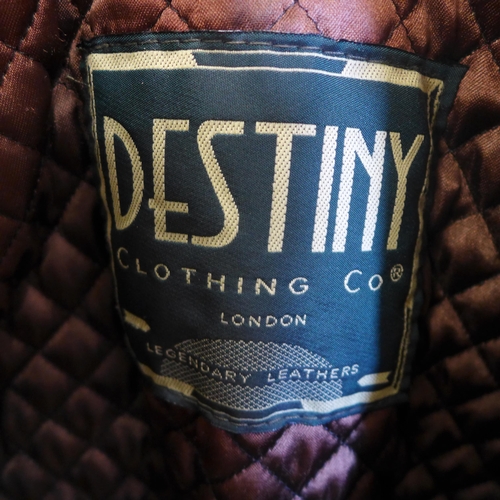 2259 - Destiny Clothing Co. leather bomber jacket