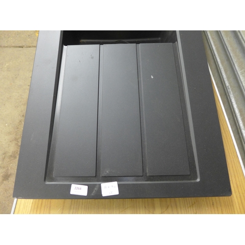 2264 - Black composite sink