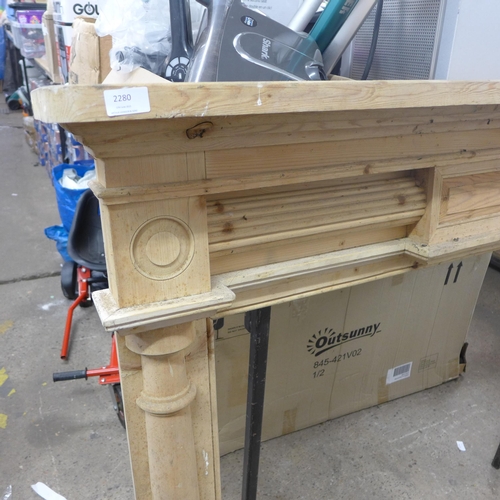 2280 - Pine fire surround