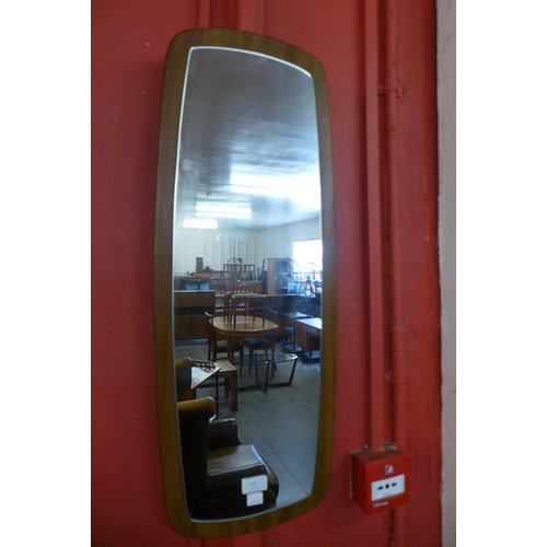 12 - A teak framed mirror