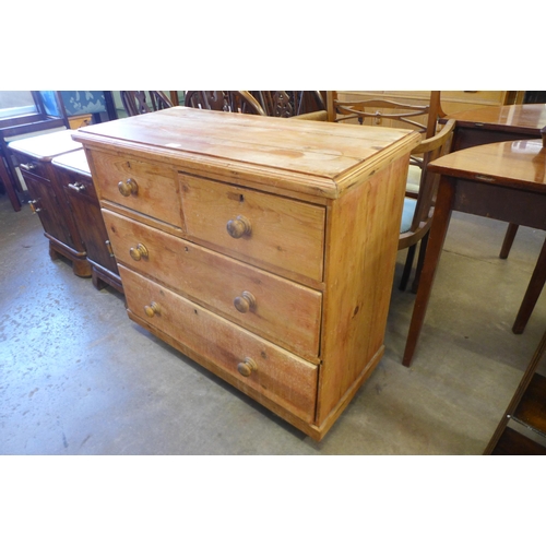 158 - A Victorian pine chest of drawers