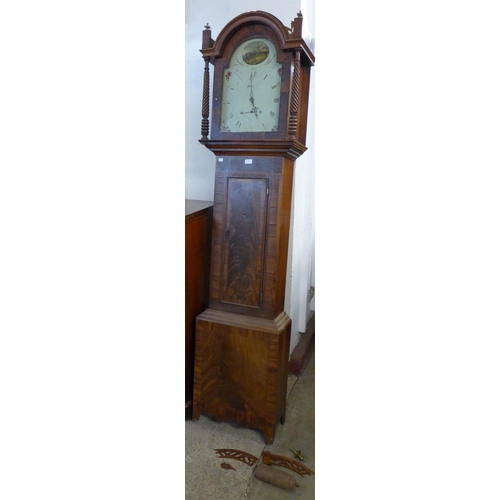 233 - A 19th Century inlaid mahogany longcase clock