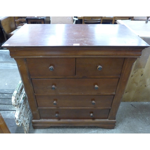 239 - A French style hardwood chest of drawers