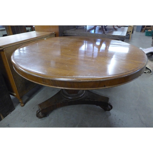 243 - Two Victorian loo tables and a breakfast table