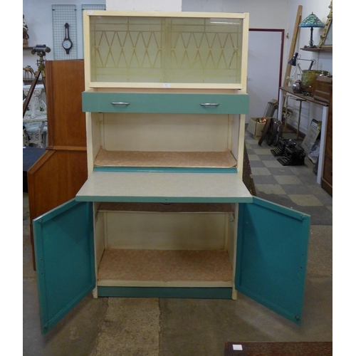 247 - A vintage painted kitchen cabinet