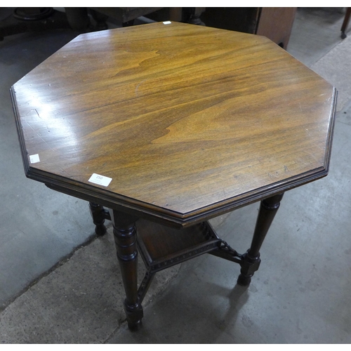 250 - An Edward VII walnut octagonal occasional table