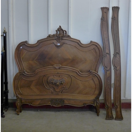 261 - A 19th Century French carved walnut double bed