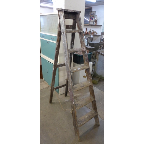 270 - A large pine stepladder