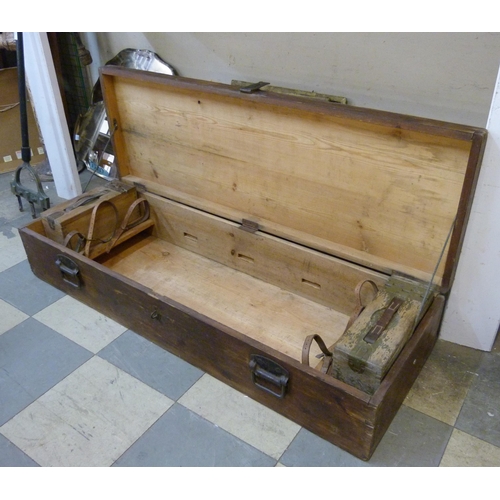 277 - A WWI pine transit crate for a 1917 Browning 30 cal. machine gun