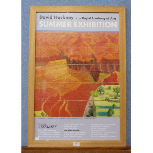 313 - A 1999 David Hockney, Royal Academy of Arts Exhibition poster