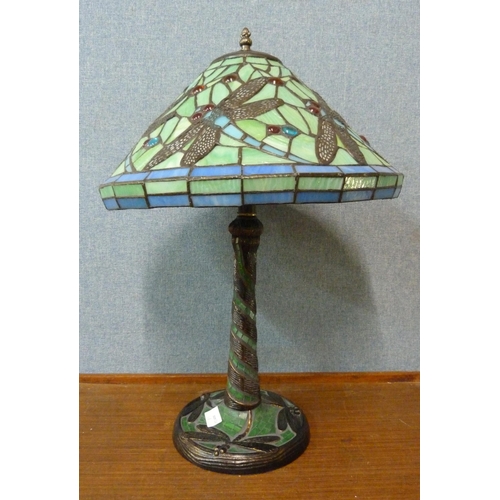 340 - A Tiffany style table lamp