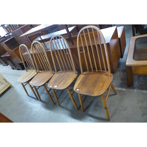 42 - A set of four Ercol style ash and beech chairs