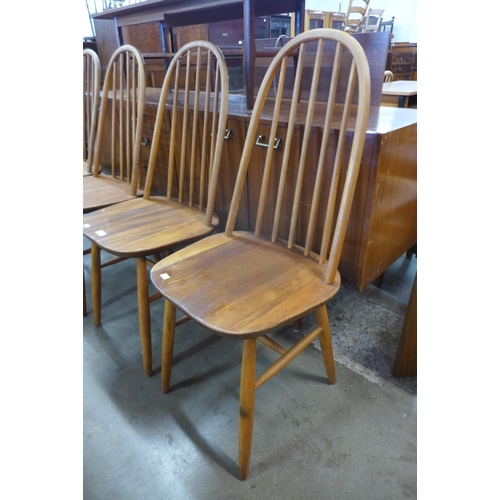 42 - A set of four Ercol style ash and beech chairs