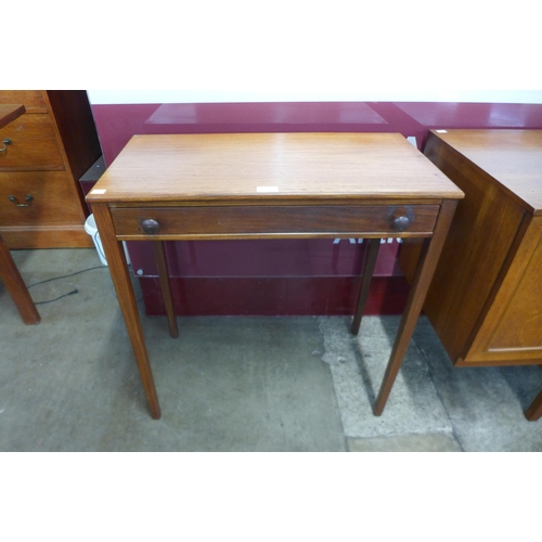 5 - A Younger teak single drawer side table