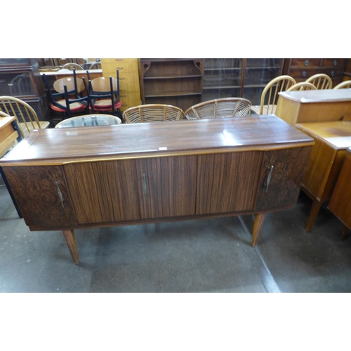 54 - A Beautility simulated rosewood sideboard/cocktail cabinet