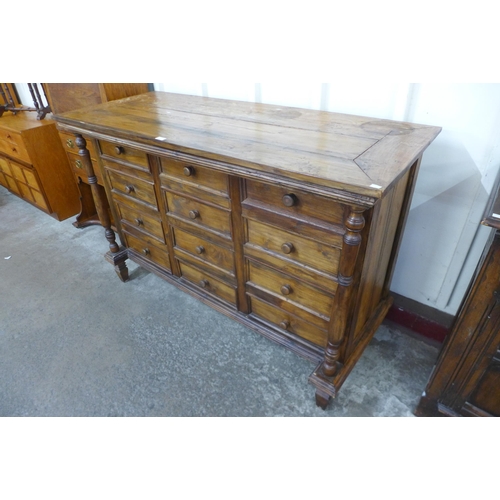 87 - A French style hardwood chest of drawers